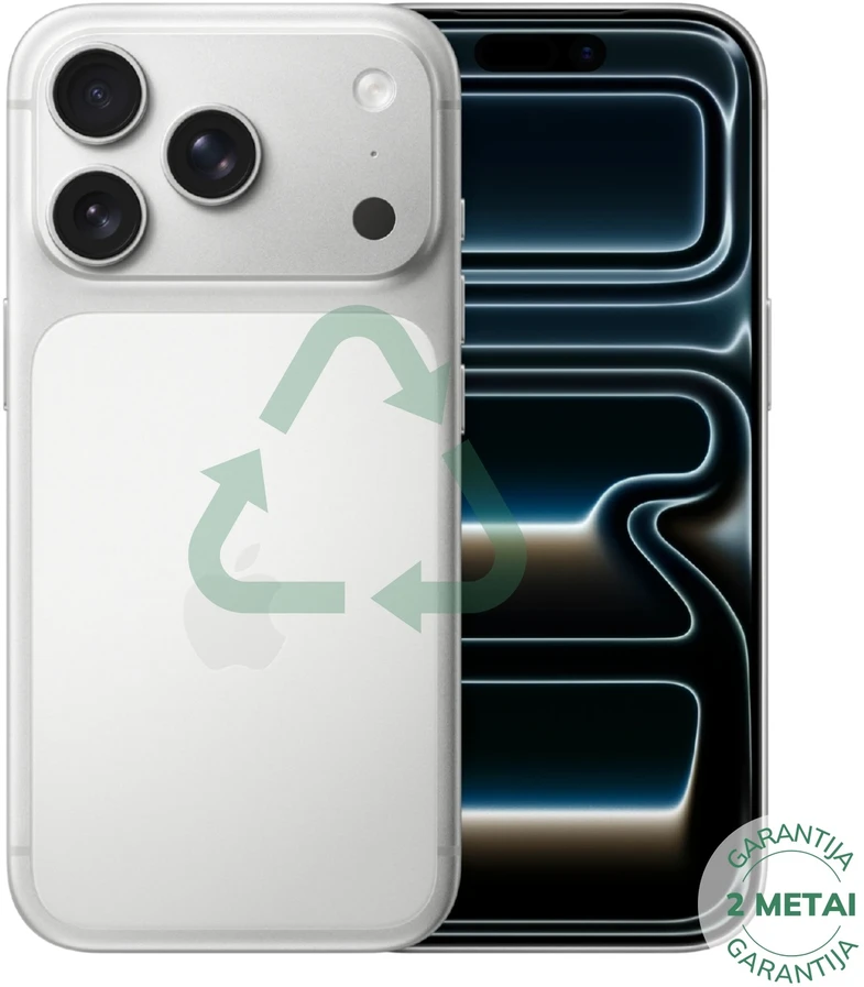 Apple Atnaujintas iPhone 17 Pro Sidabrinis 256GB (būklė kaip naujas)