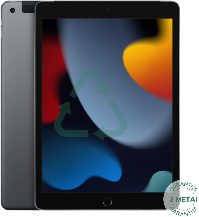 Apple Atnaujintas iPad 9 10.2" 64GB WiFi / Space Gray (būklė kaip naujas)