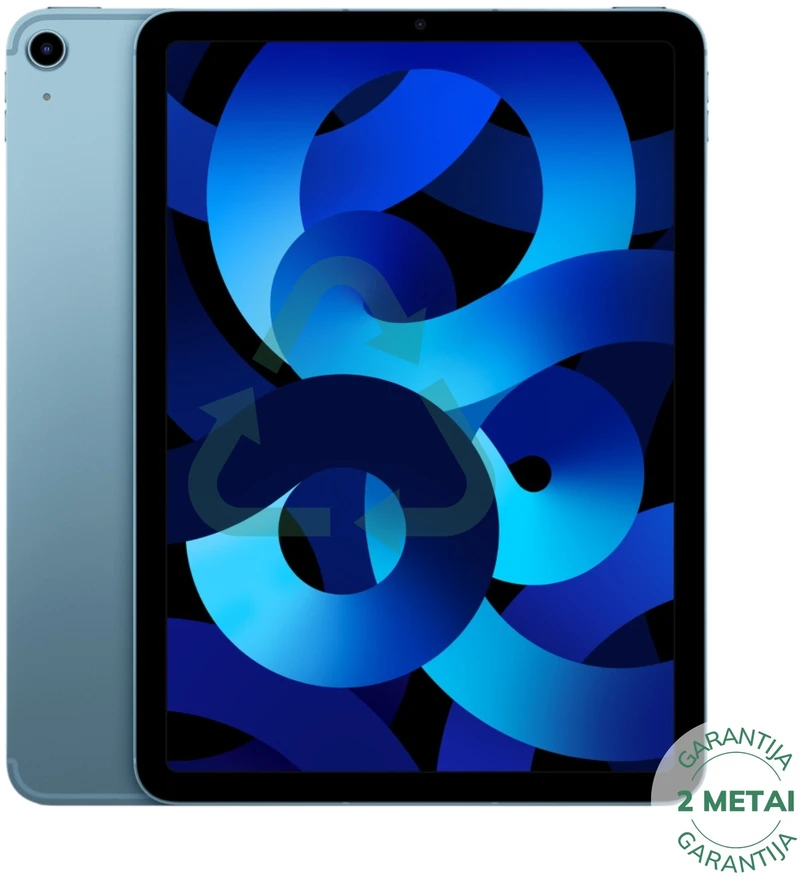 Apple Atnaujintas iPad Air 5 10.9" 64GB WiFi / Mėlyna (būklė kaip naujas)