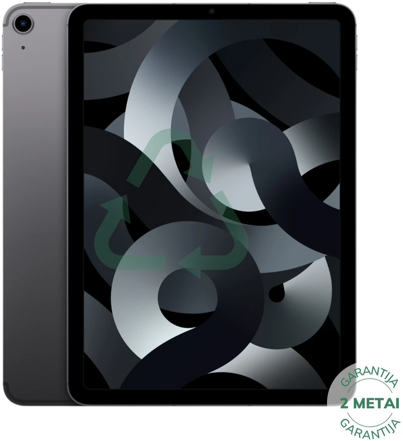 Apple Atnaujintas iPad Air 5 10.9" 64GB WiFi / Space Gray (būklė kaip naujas)