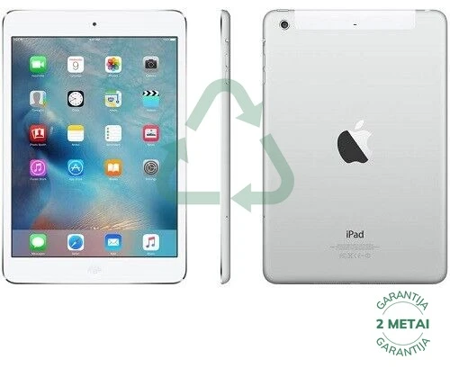 Apple Atnaujintas iPad Mini 2 16GB WiFi / Sidabrinis (būklė kaip naujas)