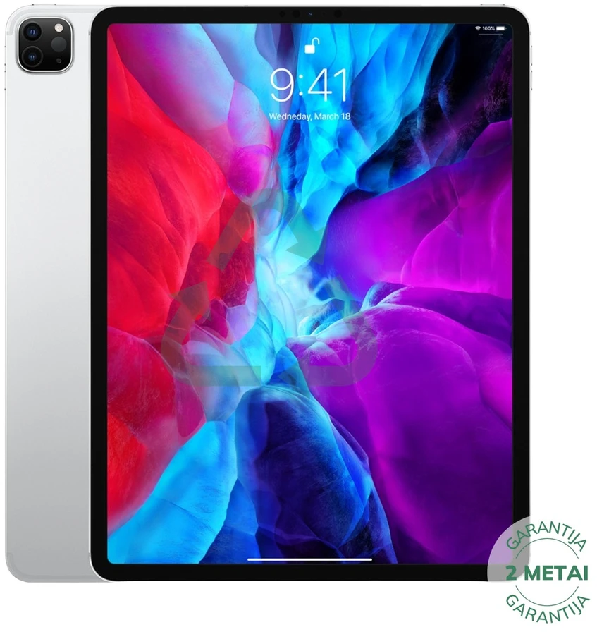 Apple Atnaujintas iPad Pro 12.9" 4.gen 256GB WiFi + Cellular / Sidabrinis (būklė kaip naujas)