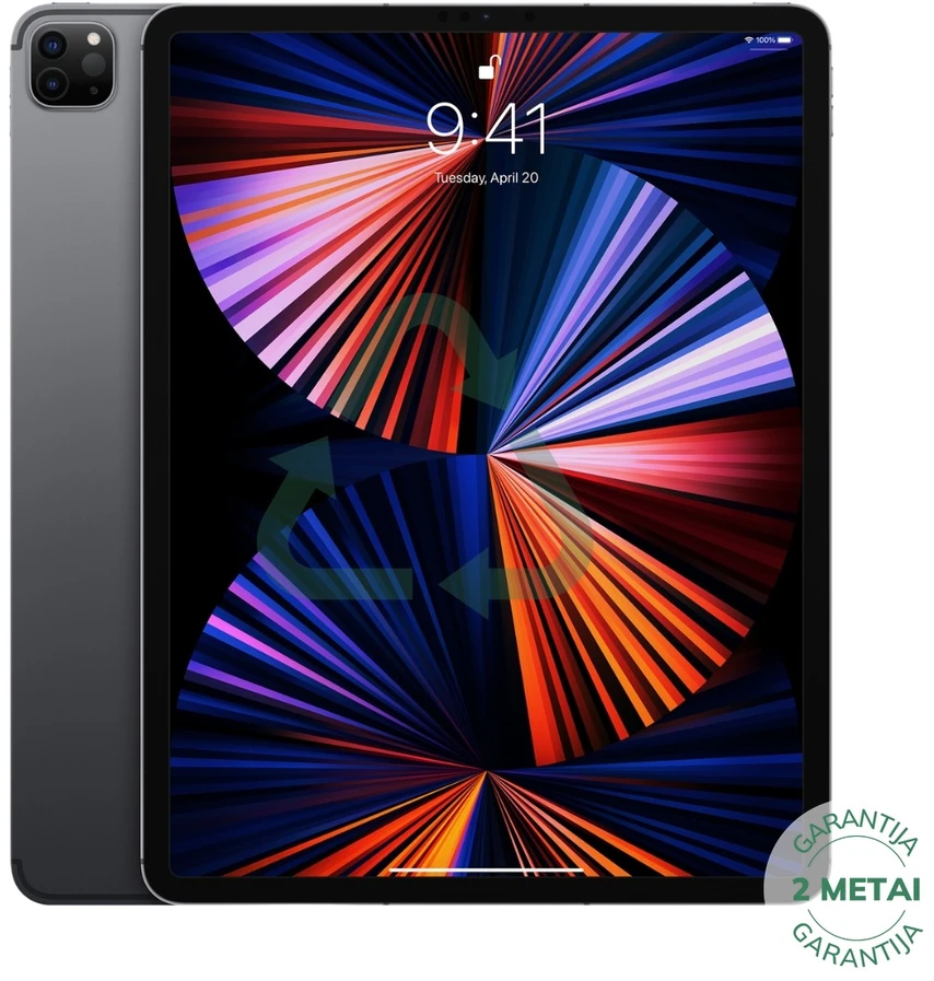 Apple Atnaujintas iPad Pro 12.9" 5.gen 1TB WiFi + Cellular / Space Gray (būklė kaip naujas)