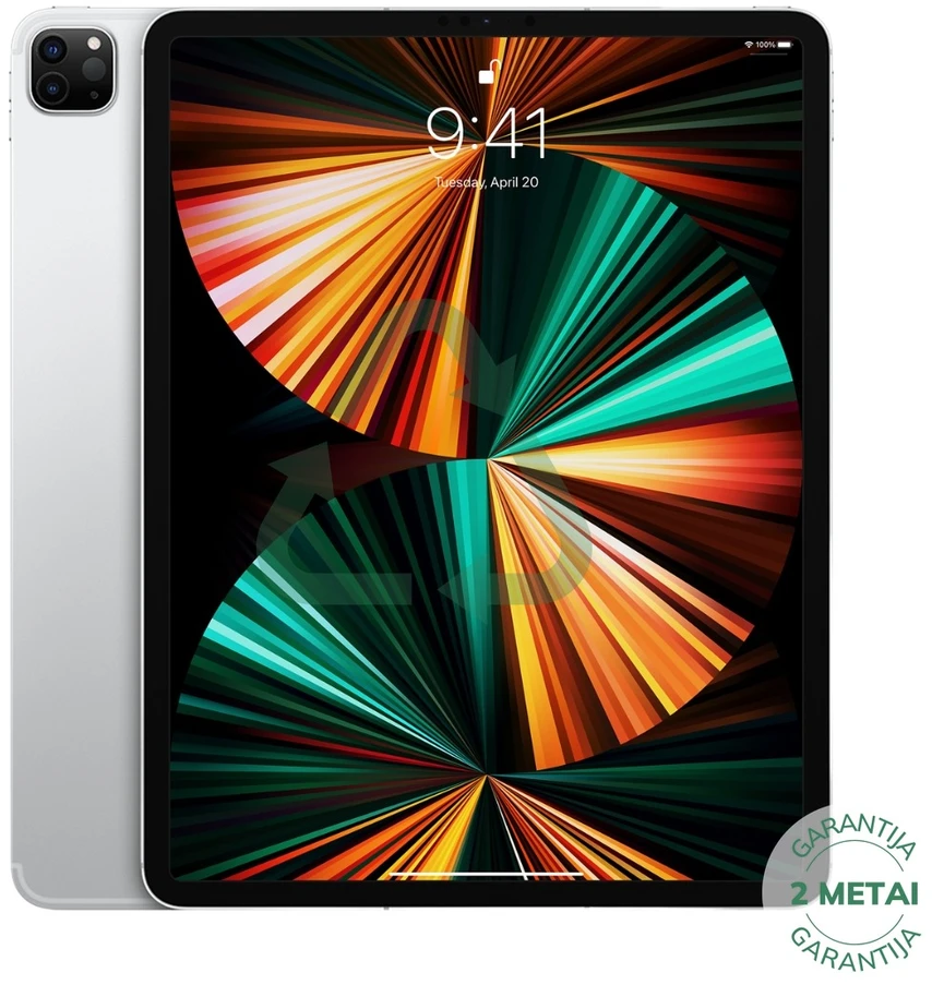 Apple Atnaujintas iPad Pro 12.9" 6.gen 128GB WiFi / Sidabrinis (būklė kaip naujas)