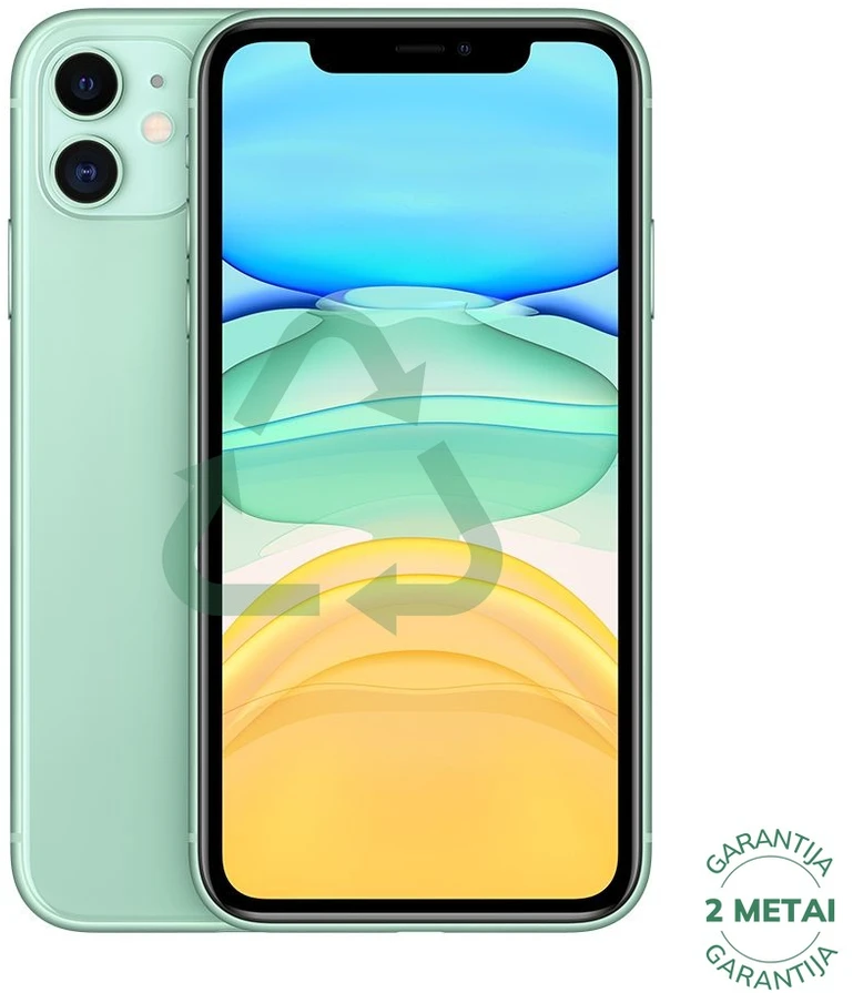 Apple Atnaujintas iPhone 11 Žalias 128GB (būklė kaip naujas)