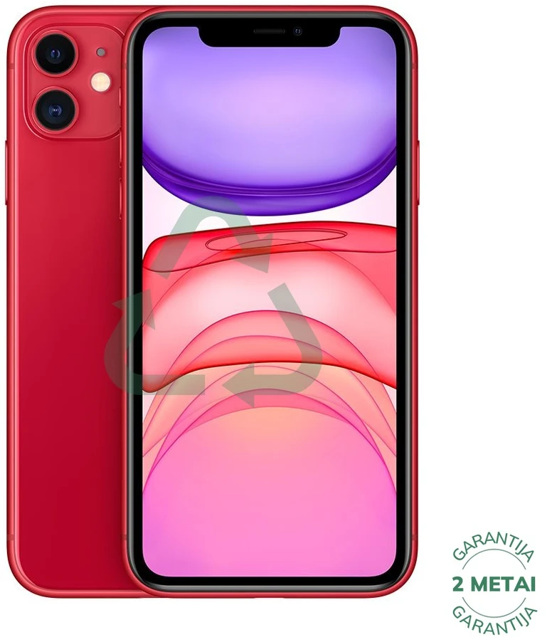 Apple Atnaujintas iPhone 11 Raudona 64GB (būklė kaip naujas)