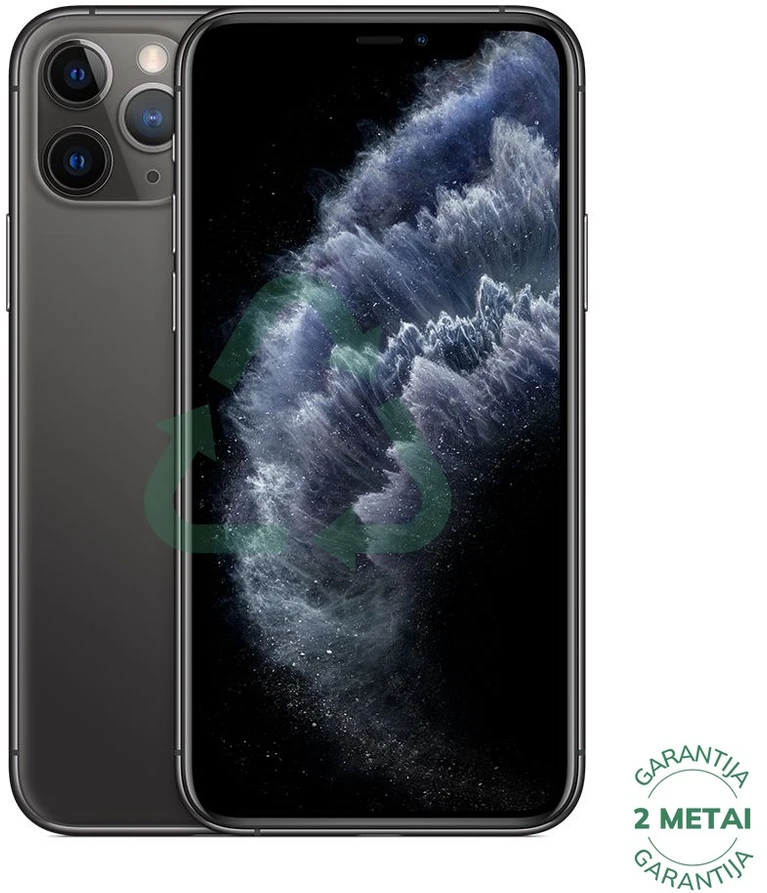 Apple Atnaujintas iPhone 11 Pro Space Gray 64GB (būklė kaip naujas)