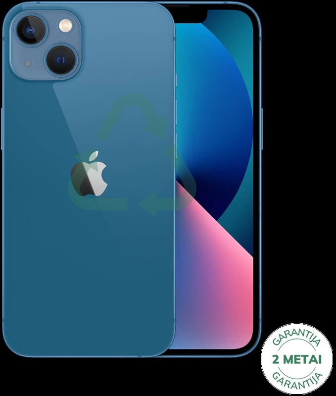 Apple Atnaujintas iPhone 13 Mėlyna 256GB (būklė kaip naujas)