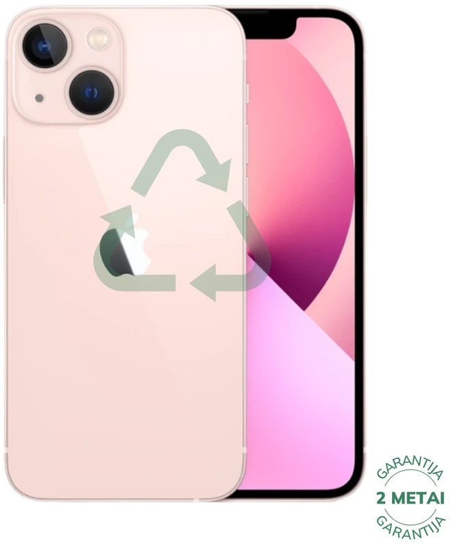 Apple Atnaujintas iPhone 13 Mini Rožinė 128GB (būklė kaip naujas)