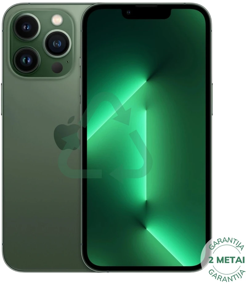 Apple Atnaujintas iPhone 13 Pro Alpine Žalias 128GB (būklė kaip naujas)