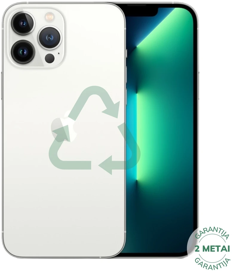 Apple Atnaujintas iPhone 13 Pro Sidabrinis 256GB (būklė kaip naujas)