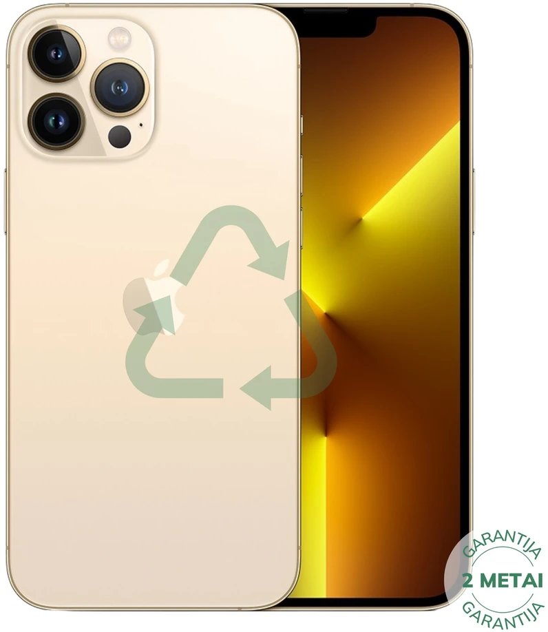 Apple Atnaujintas iPhone 13 Pro Max Gold 256GB (būklė kaip naujas)