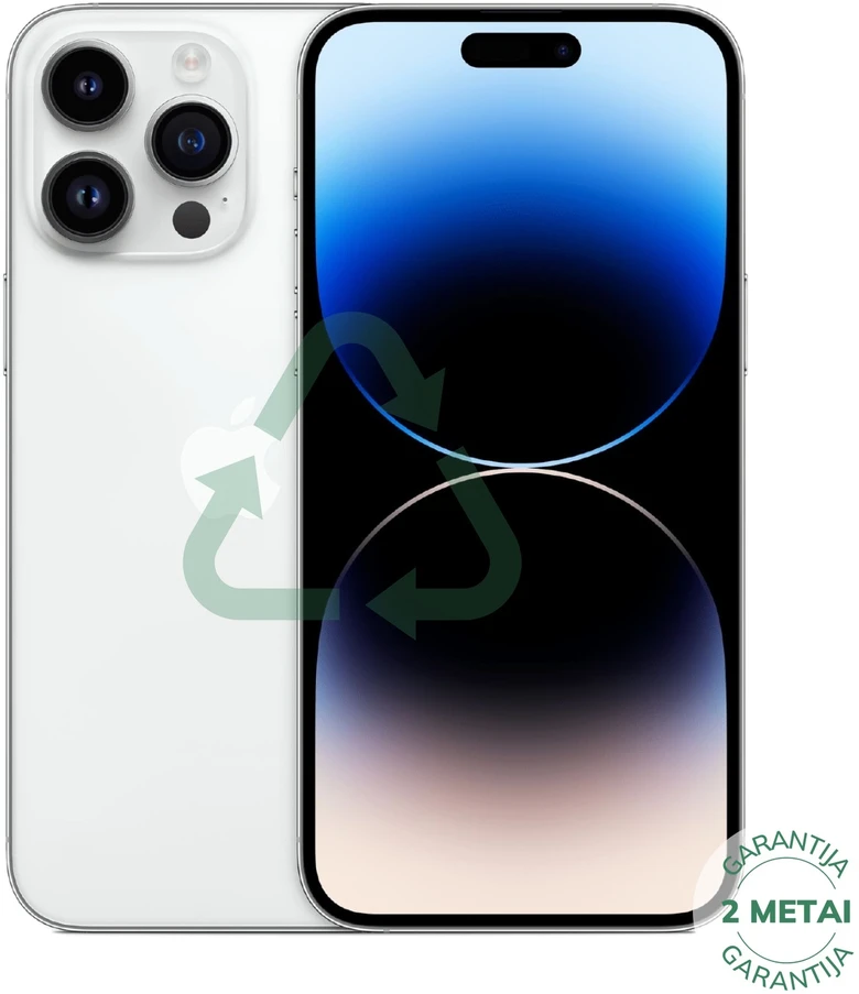 Apple Atnaujintas iPhone 14 Pro Sidabrinis 512GB (būklė kaip naujas)