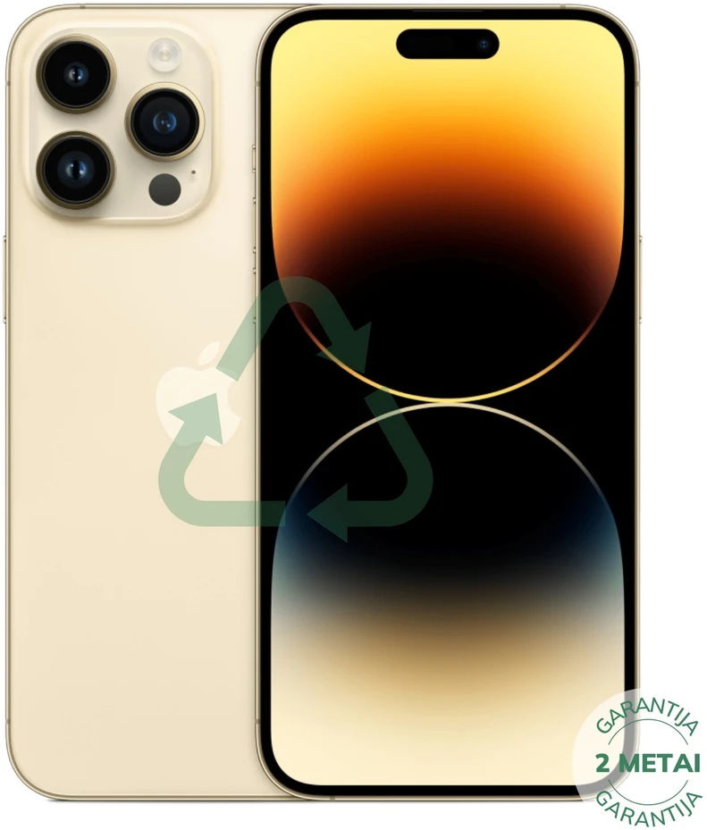 Apple Atnaujintas iPhone 14 Pro Max Gold 256GB (būklė kaip naujas)