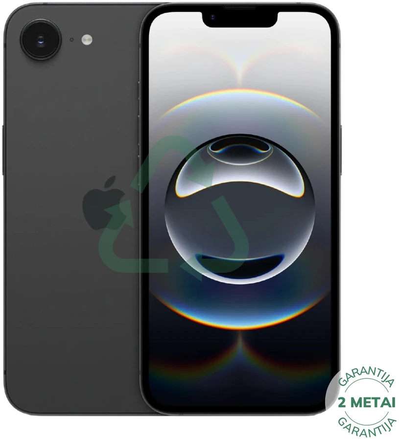 Apple Atnaujintas iPhone 16e Juodas 128GB (būklė kaip naujas)