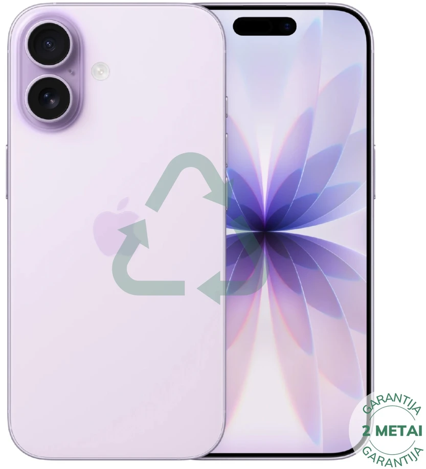 Apple Atnaujintas iPhone 17 Lavender 256GB (būklė kaip naujas)