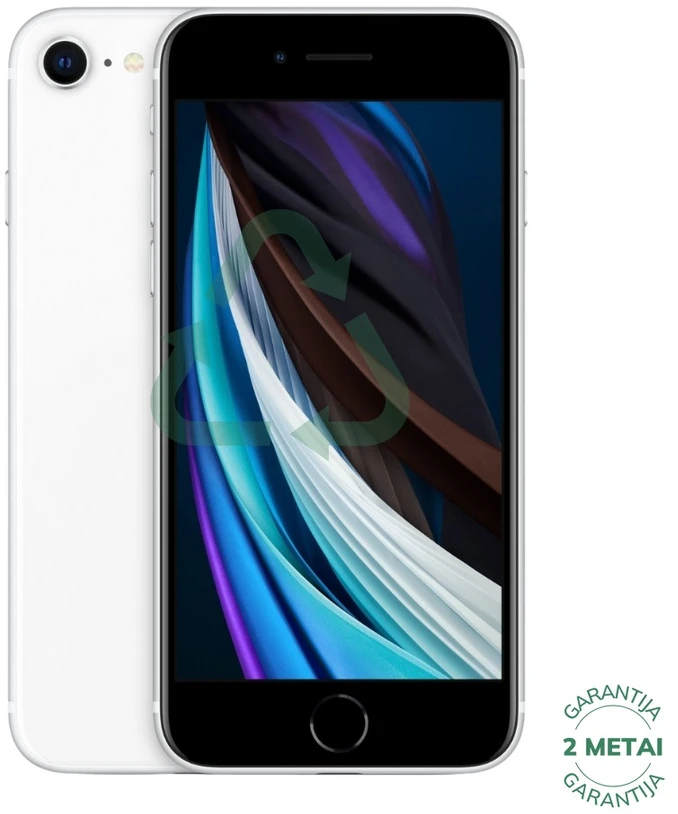 Apple Atnaujintas iPhone SE 2.gen Baltas 128GB (būklė kaip naujas)