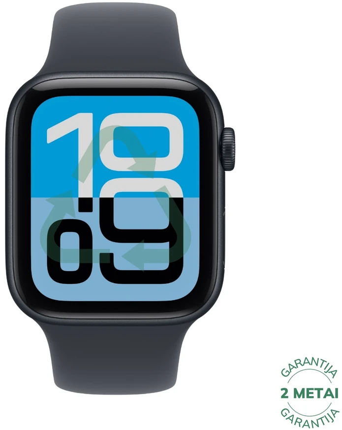 Atnaujintas Apple Watch SE 3.gen 44mm GPS Aluminum / Midnight (būklė kaip naujas)