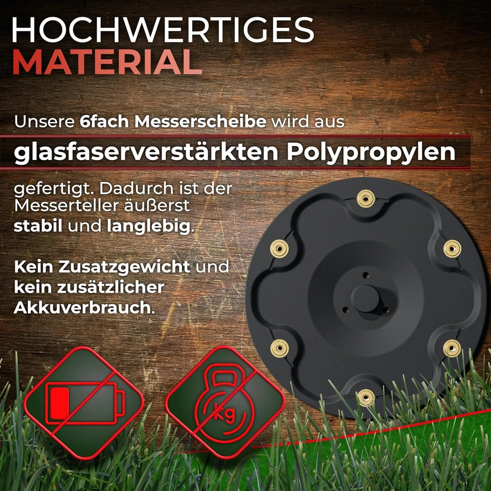 3DHerb pjovimo diskas robotinei vejapjovei Segway Navimow i serijai, 6 peiliams, SG-SWNI100