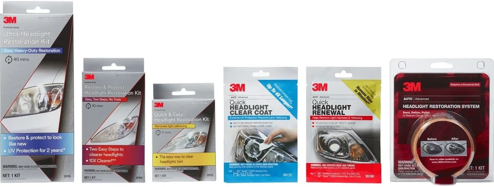 3M automobilinių žibintų atnaujinimo rinkinys Ultra plastikiniams lęšiams 39195