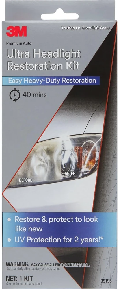 3M automobilinių žibintų atnaujinimo rinkinys Ultra plastikiniams lęšiams 39195