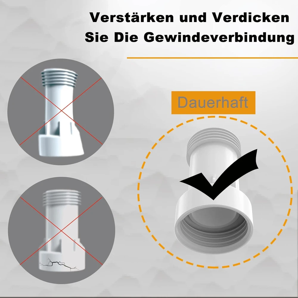 4Baohui Adapteris IBC S60x6 plastikinis su stambiagijiu sriegiu ir PVC tarpine vandens talpyklai