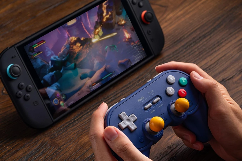 8BitDo Pro 3 Bluetooth Belaidis Pultelis | Pilkas