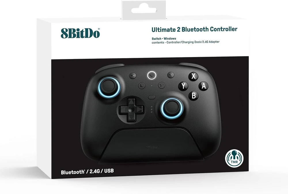 8BitDo Ultimate 2 BT belaidis valdiklis | Juodas