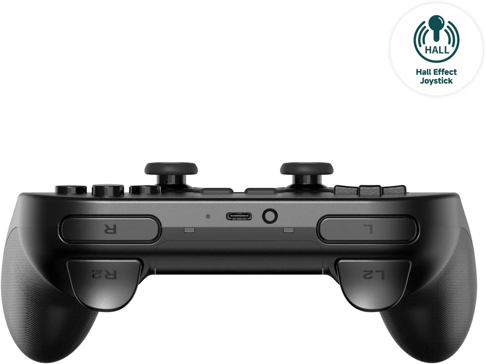8BitDo PRO 2 Gamepad Hall Ed Belaidis Pultelis | Juodas
