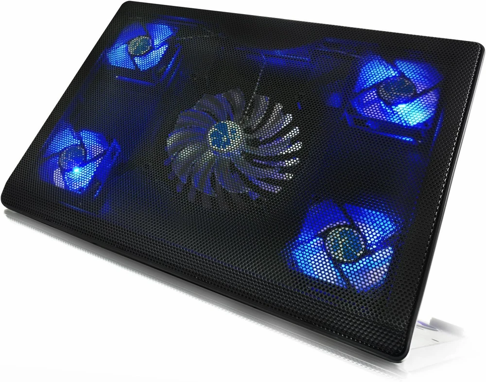 AAB Cooling AABCOOLING nešiojamojo kompiuterio aušinimo stovas su 5 ventiliatoriais ir USB, NCO084