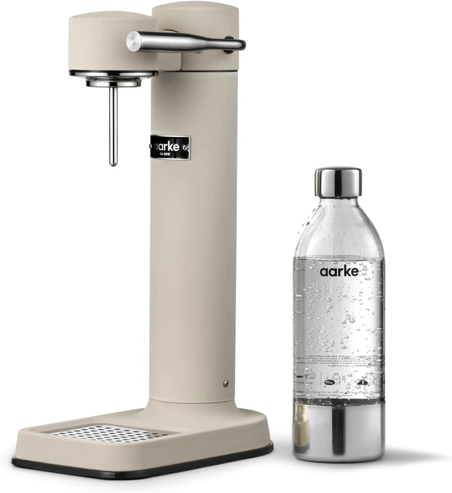 Aarke vandens gazavimo aparatas iš nerūdijančio plieno, 2 PET buteliai 800 ml, Carbonator 3, Sand