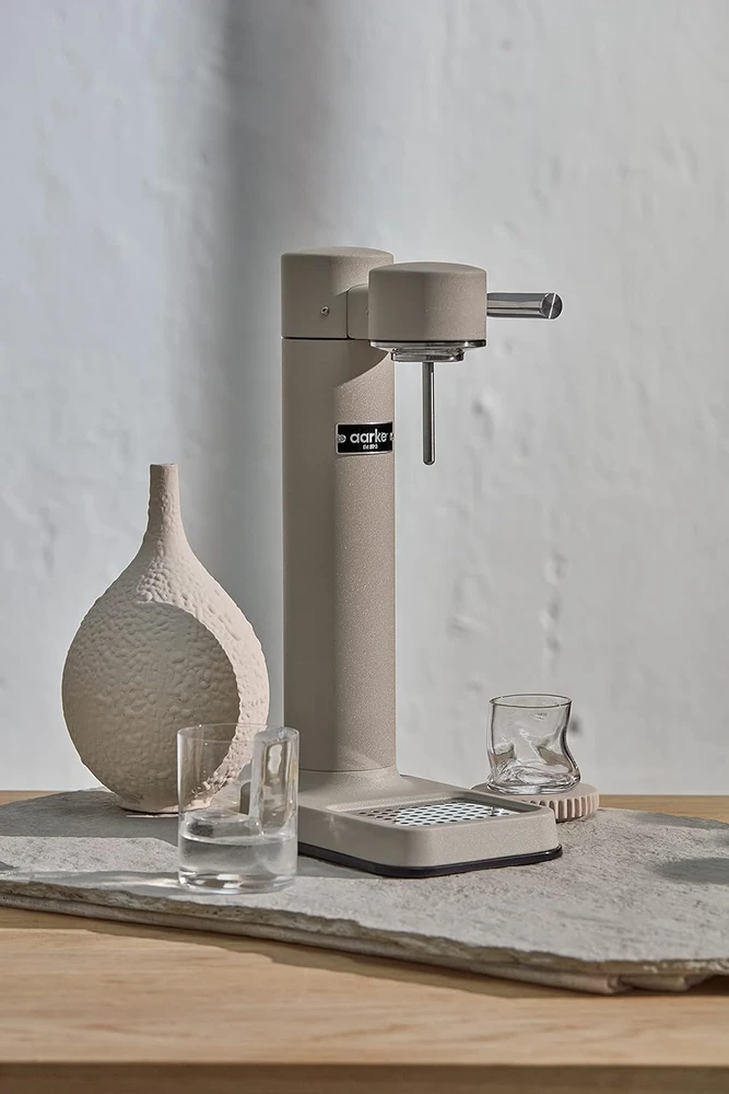 Aarke vandens gazavimo aparatas iš nerūdijančio plieno, 2 PET buteliai 800 ml, Carbonator 3, Sand
