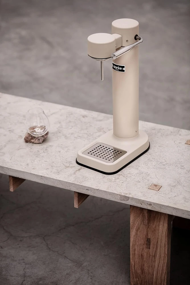Aarke vandens gazavimo aparatas iš nerūdijančio plieno, 2 PET buteliai 800 ml, Carbonator 3, Sand
