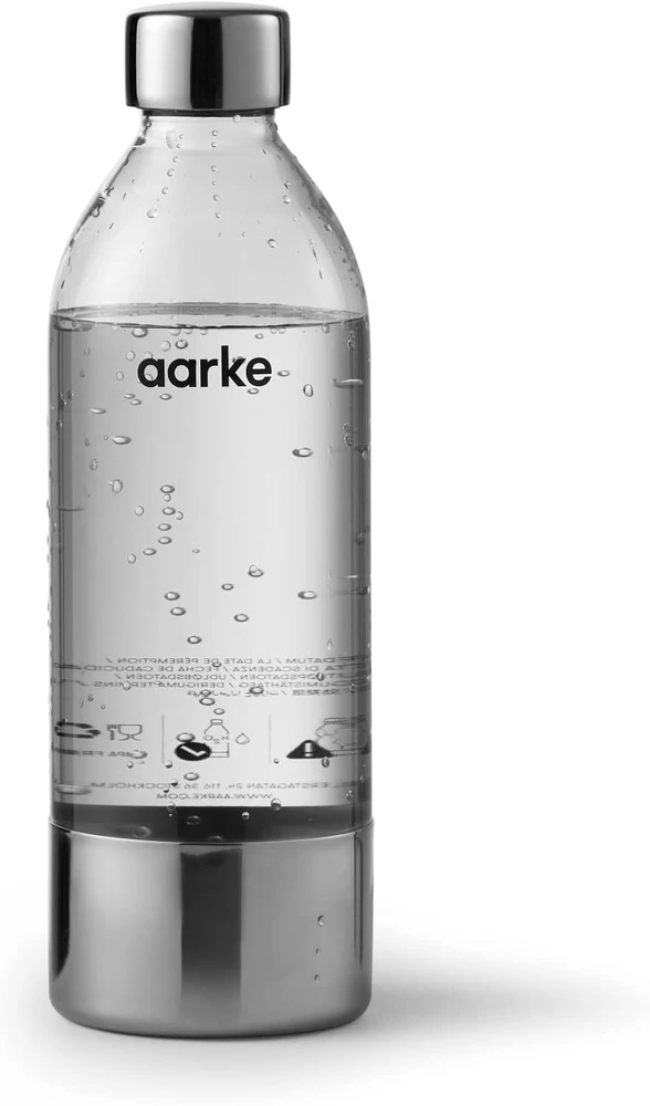 Aarke vandens gazavimo aparatas iš nerūdijančio plieno, 2 PET buteliai 800 ml, Carbonator 3, Sand