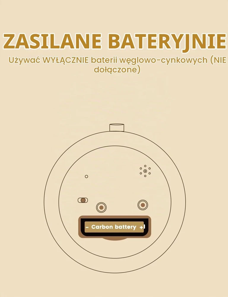 AboveClock analoginis medinis žadintuvas su snaudimo funkcija ir naktine lempute aboveClock-02