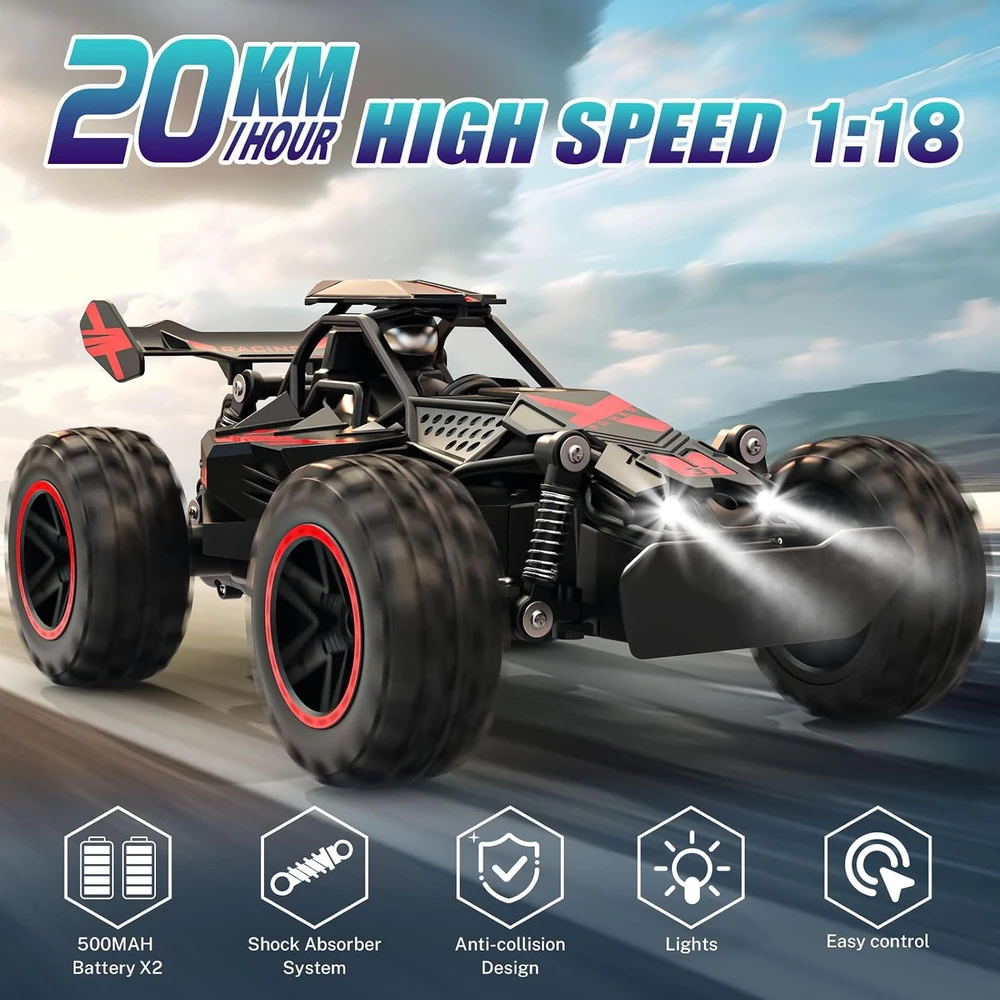 ACAMMZAR nuotoliniu būdu valdomas monster visureigis 1:18, iki 20 km/h, G03096R