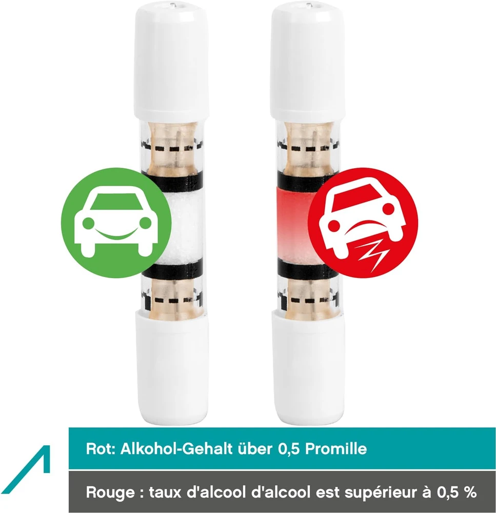 ACE vienkartinis alkotesteris su NF sertifikatu, 2 vnt., 0,5 promilės, ACE-13