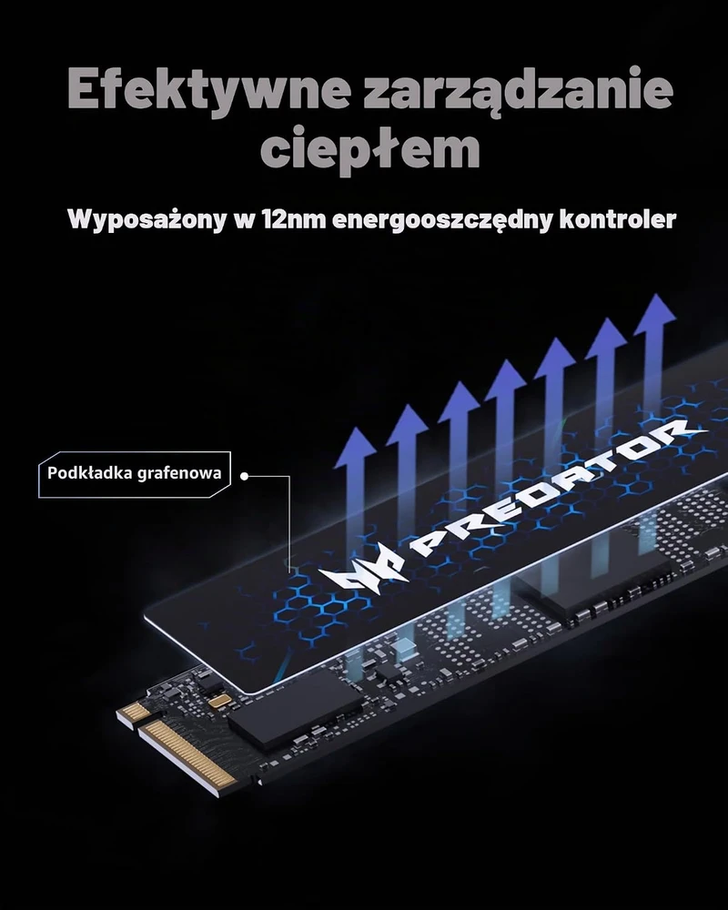 Acer Predator GM7 vidinis 1 TB M.2 2280 PCIe 4.0 NVMe SSD, BL.9BWWR.118