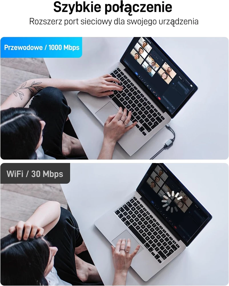 Acer USB-C į Gigabit Ethernet RJ45 tinklo adapteris 1 Gbps ODK440