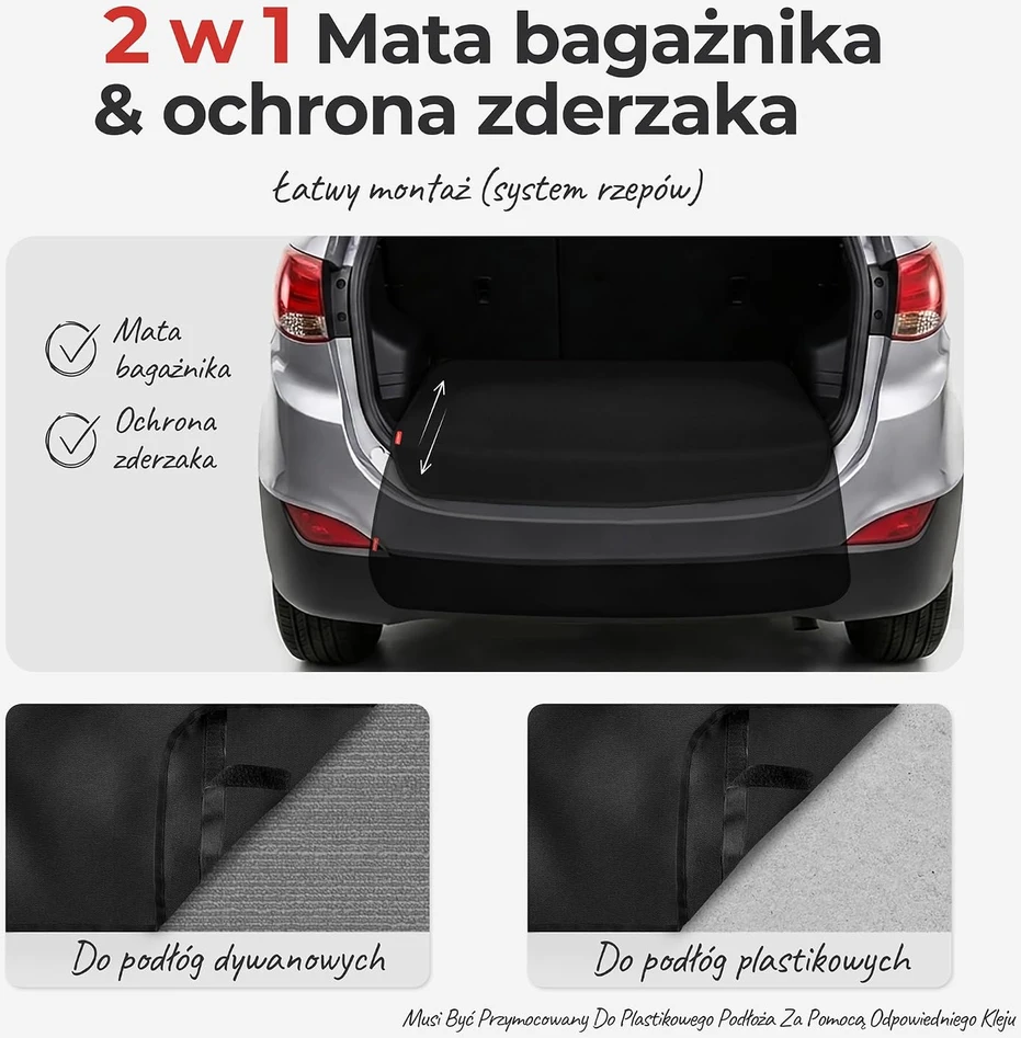 achilles automobilio bagažinės slenksčio apsauginis kilimėlis 100 × 70 cm AD216bl