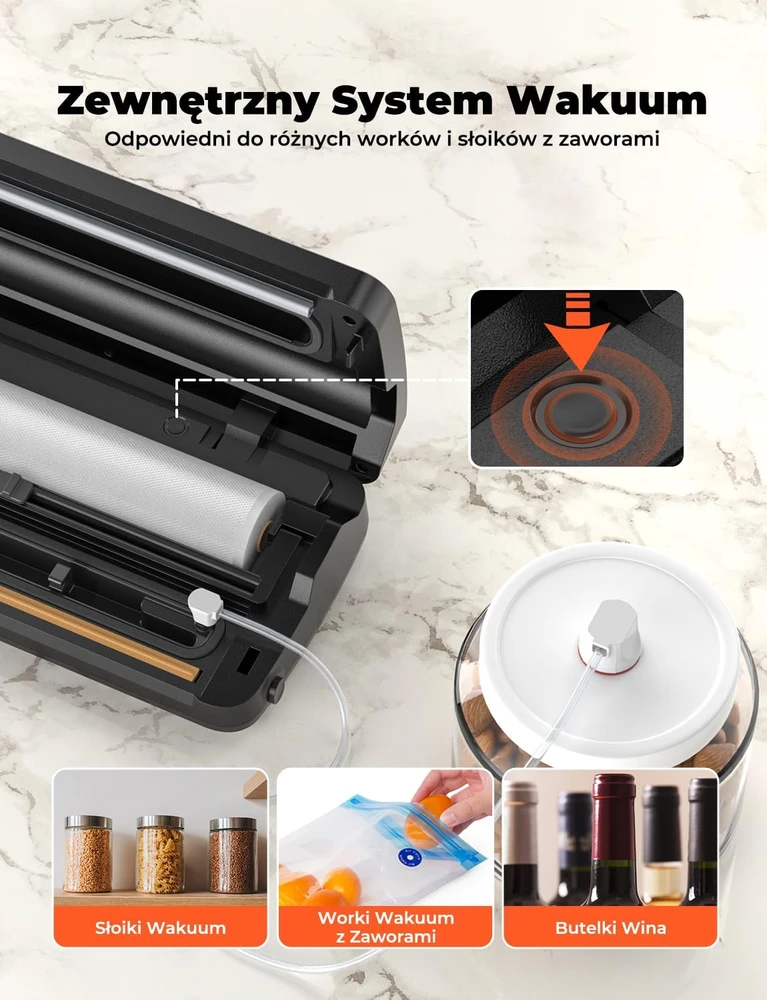 Acmeenjoy vakuumavimo aparatas 110 W, 85 kPa, automatinis, QH-215