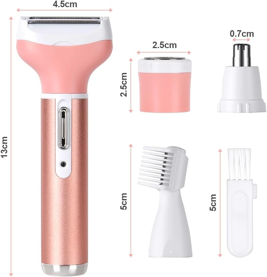 ACWOO elektrinis moteriškas skustuvas 4 viename su USB įkrovimu, modelis 4040449