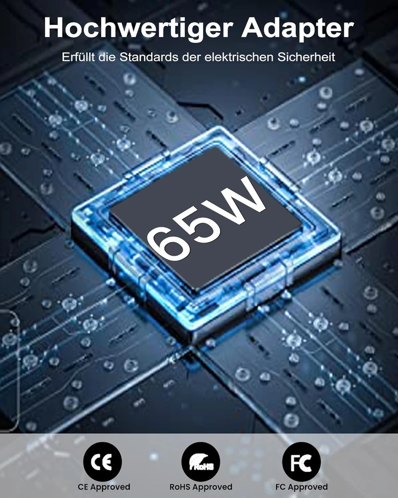 Adaptake nešiojamojo kompiuterio USB-C įkroviklis 65 W, skirtas LG Gram 14–17 serijos modeliams