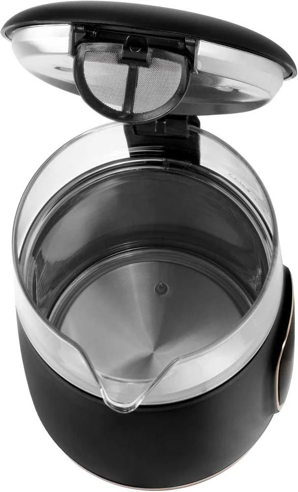 ADLER EUROPE elektrinis virdulys su temperatūros reguliavimu, stiklinis, 1,7 l, LED, 1850 W, AD1305BG