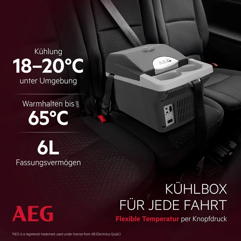 AEG automobilinė termoelektrinė šaldymo dėžė, 6 l, 12 V, šildymo funkcija, Board-Bar BK 6