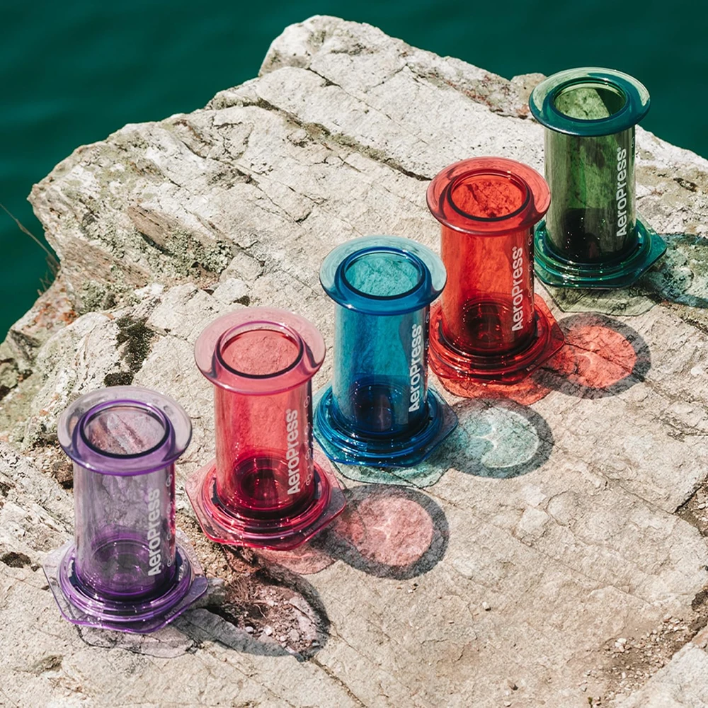 „Aeropress Clear“ juodas kavos virimo aparatas