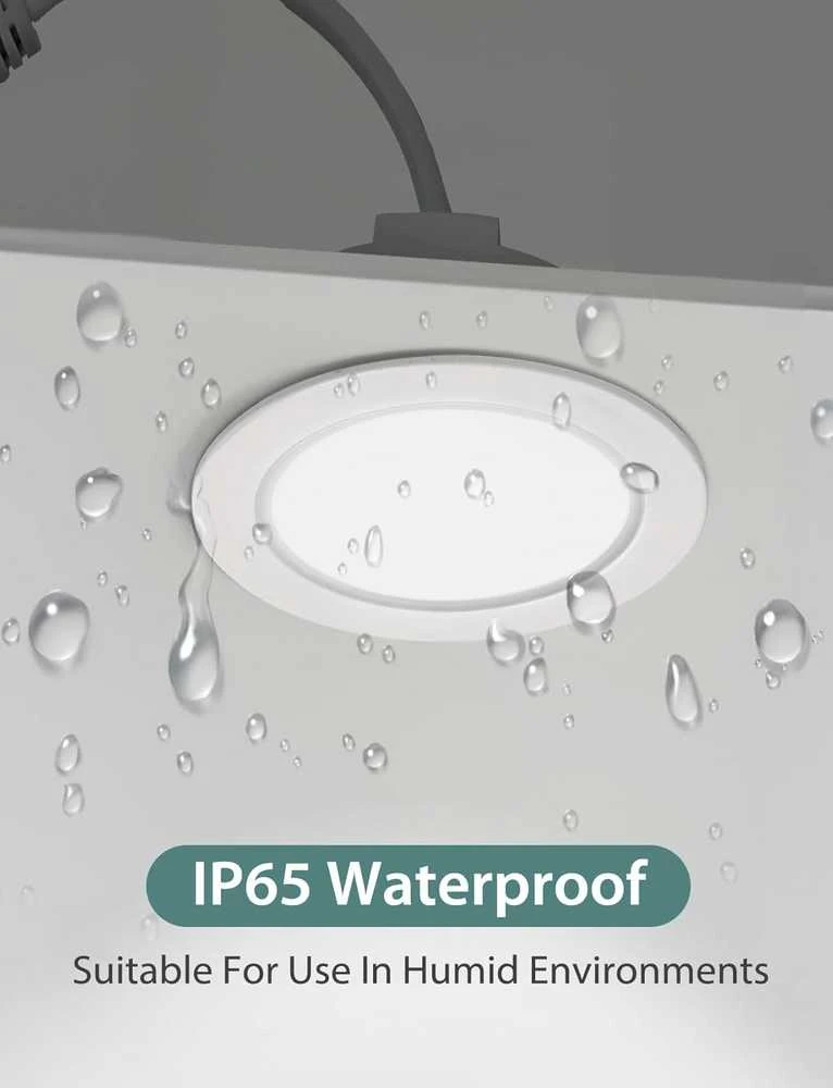 Aigostar įleidžiamas LED šviestuvas IP65, 4, 8 W, 4000 K, 87 x 35 mm, baltas, 6 vnt.