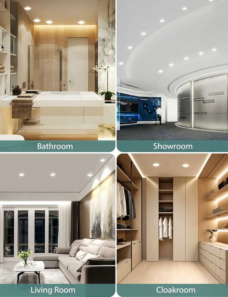 Aigostar įleidžiamas LED šviestuvas IP65, 4, 8 W, 4000 K, 87 x 35 mm, baltas, 6 vnt.