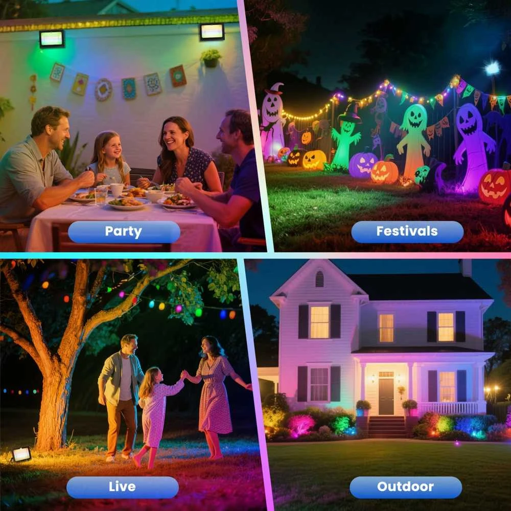 Aigostar LED Prožektorius 50W RGB