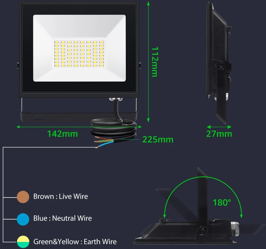 Aigostar LED lauko prožektorius 30 W 4000 K IP65, juodas, 2 vnt. 04d45b33-c4d0-4600-be6a-b5d3862ecdcd